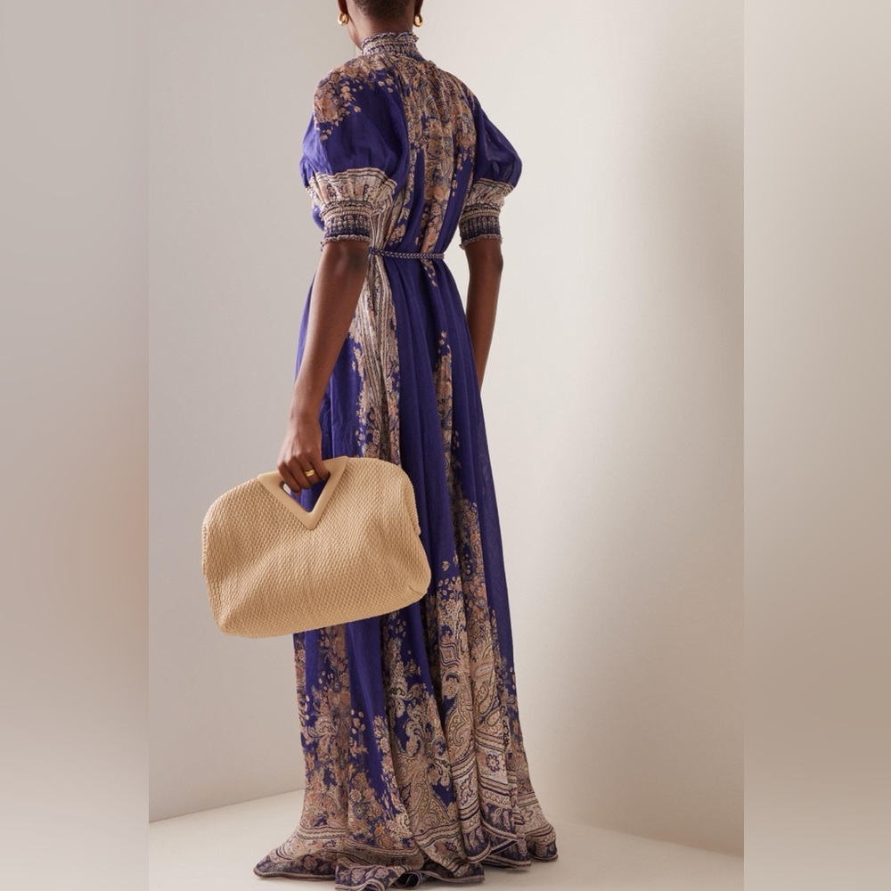 Zimmermann Anneke Maxi Dress in Indigo Paisley - Picture 9 of 16